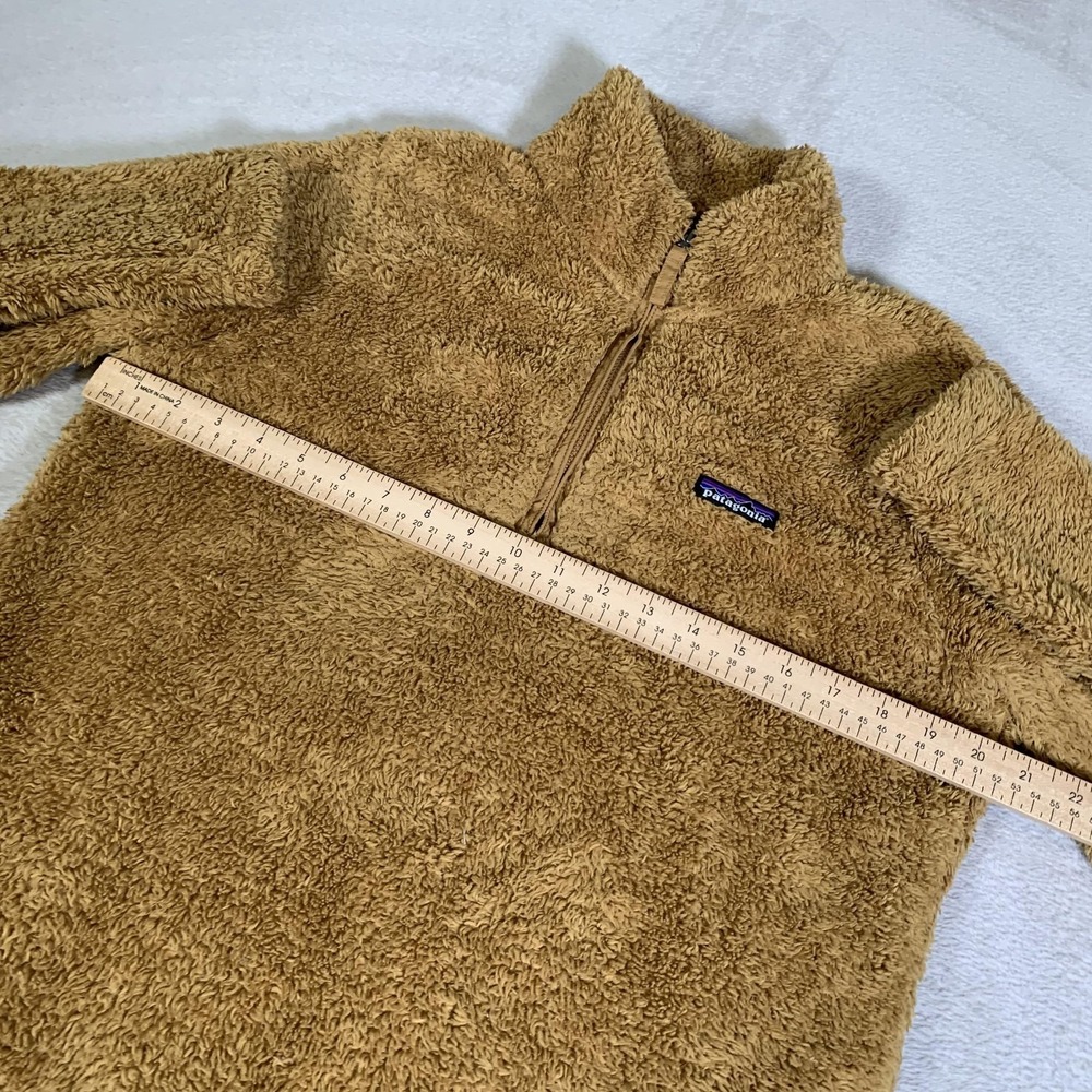 Patagonia Sweater Womens Large Brown Fleece 1/4 Zip Mock Neck Pullover Los Gatos - Picture 3 of 12